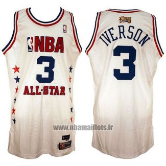 Maillot All Star 2003 Allen Iverson No 3 Blanc