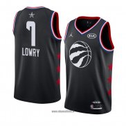 Maillot All Star 2019 Tornto Raptors Kyle Lowry No 7 Noir