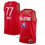 Maillot All Star 2020 Dallas Mavericks Luka Doncic No 77 Rouge