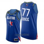Maillot All Star 2020 Western Conference Luka Doncic No 77 Bleu