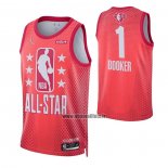 Maillot All Star 2022 Phoenix Suns Devin Booker NO 1 Marron