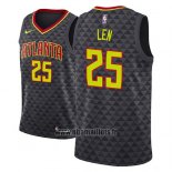 Maillot Atlanta Hawks Alex Len No 25 Icon 2018 Noir