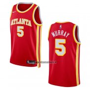 Maillot Atlanta Hawks Dejounte Murray NO 5 Icon 2022-23 Rouge