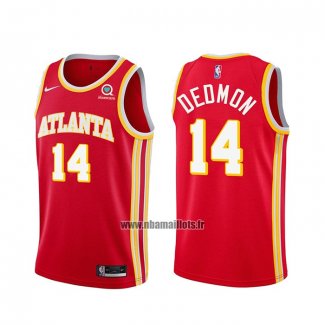 Maillot Atlanta Hawks Dewayne Dedmon No 14 Icon 2020-21 Rouge