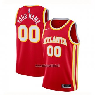 Maillot Atlanta Hawks Personnalise Icon 2020-21 Rouge