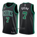 Maillot Boston Celtics Jaylen Brown No 7 Statement 2017-18 Noir