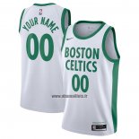 Maillot Boston Celtics Personnalise Ville 2020-21 Blanc