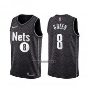 Maillot Brooklyn Nets Jeff Green No 8 Earned 2020-21 Noir