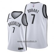 Maillot Brooklyn Nets Kevin Durant No 7 Association 2019 Blanc