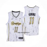 Maillot Brooklyn Nets Kyrie Irving NO 11 Christmas Blanc