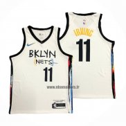 Maillot Brooklyn Nets Kyrie Irving NO 11 Ville 2020-21 Blanc