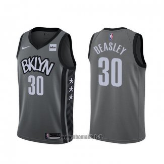 Maillot Brooklyn Nets Michael Beasley NO 30 Statement 2020 Gris