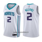 Maillot Charlotte Hornets Marvin Williams No 2 Association 2017-18 Blanc