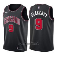 Maillot Chicago Bulls Antonio Blakeney No 9 Statement 2017-18 Noir