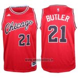 Maillot Chicago Bulls Jimmy Butler No 21 Retro Rouge