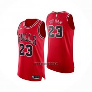 Maillot Chicago Bulls Michael Jordan NO 23 Icon Authentique Rouge