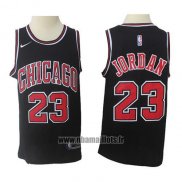 Maillot Chicago Bulls Michael Jordan No 23 Nike Noir
