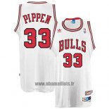 Maillot Chicago Bulls Scottie Pippen No 33 Retro Blanc