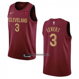 Maillot Cleveland Cavaliers Caris Levert NO 3 Icon 2022-23 Rouge