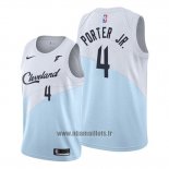 Maillot Cleveland Cavaliers Kevin Porter Jr. No 4 Earned 2019-20 Bleu