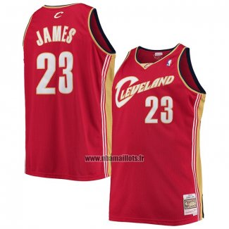 Maillot Cleveland Cavaliers LeBron James NO 23 Mitchell & Ness 2003-04 Rouge