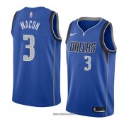 Maillot Dallas Mavericks Daryl Macon No 3 Icon 2018 Bleu