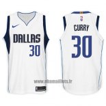 Maillot Dallas Mavericks Seth Curry No 30 2017-18 Blanc