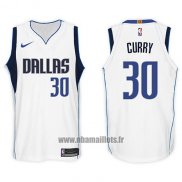 Maillot Dallas Mavericks Seth Curry No 30 2017-18 Blanc