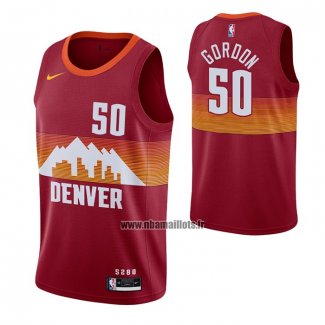 Maillot Denver Nuggets Aaron Gordon NO 50 Ville 2020-21 Rouge