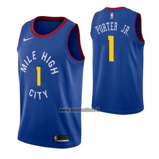 Maillot Denver Nuggets Michael Porter JR. No 1statement Bleu