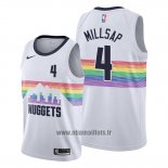 Maillot Denver Nuggets Paul Millsap No 4 Ville Edition Blanc