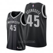 Maillot Detroit Pistons Sekou Doumbouya No 45 Ville 2019-20 Noir
