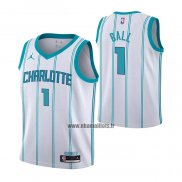 Maillot Enfant Charlotte Hornets Lamelo Ball NO 1 Association 2022-23 Blanc