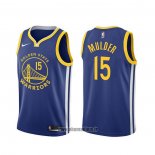 Maillot Golden State Warriors Mychal Mulder NO 15 Icon Bleu