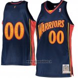 Maillot Golden State Warriors Personnalise Hardwood Classics 2009-10 Bleu