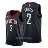 Maillot Houston Rockets Chris Chiozza No 2 Statement Noir