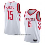 Maillot Houston Rockets Clint Capela No 15 Association 2018 Blanc