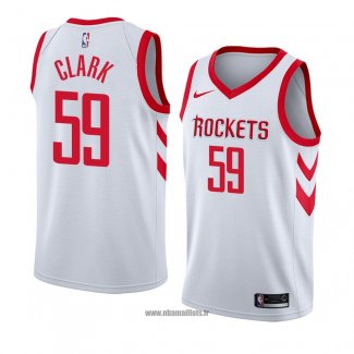 Maillot Houston Rockets Gary Clark No 59 Association 2018 Blanc