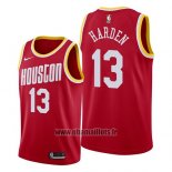 Maillot Houston Rockets James Harden No 13 Hardwood Classics 2019 Rouge