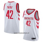 Maillot Houston Rockets Nene No 42 Association 2018 Blanc