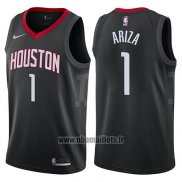 Maillot Houston Rockets Trevor Ariza No 1 Statement 2017-18 Noir