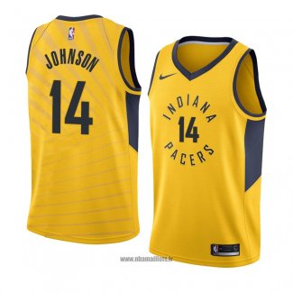 Maillot Indiana Pacers Omari Johnson No 14 Statement 2018 Jaune