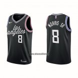 Maillot Los Angeles Clippers Marcus Morris Sr. NO 8 Ville 2022-23 Noir