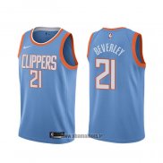Maillot Los Angeles Clippers Patrick Beverley NO 21 Ville Bleu