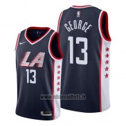 Maillot Los Angeles Clippers Paul George No 13 Ville 2019 Noir