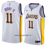 Maillot Los Angeles Lakers Joel Berry Ii No 11 Association 2018 Blanc