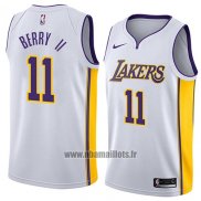 Maillot Los Angeles Lakers Joel Berry Ii No 11 Association 2018 Blanc