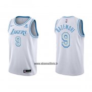 Maillot Los Angeles Lakers Kent Bazemore NO 9 Ville 2021-22 Blanc