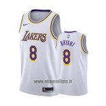 Maillot Los Angeles Lakers Kobe Bryant No 8 Association 2018 Blanc