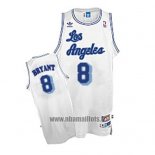 Maillot Los Angeles Lakers Kobe Bryant No 8 Retro Blanc2
